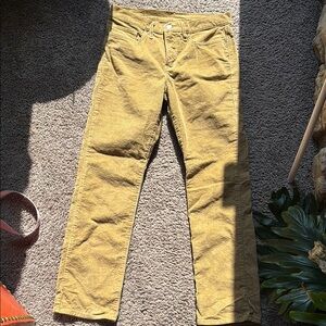Levi's Yellow Straight Leg Pants